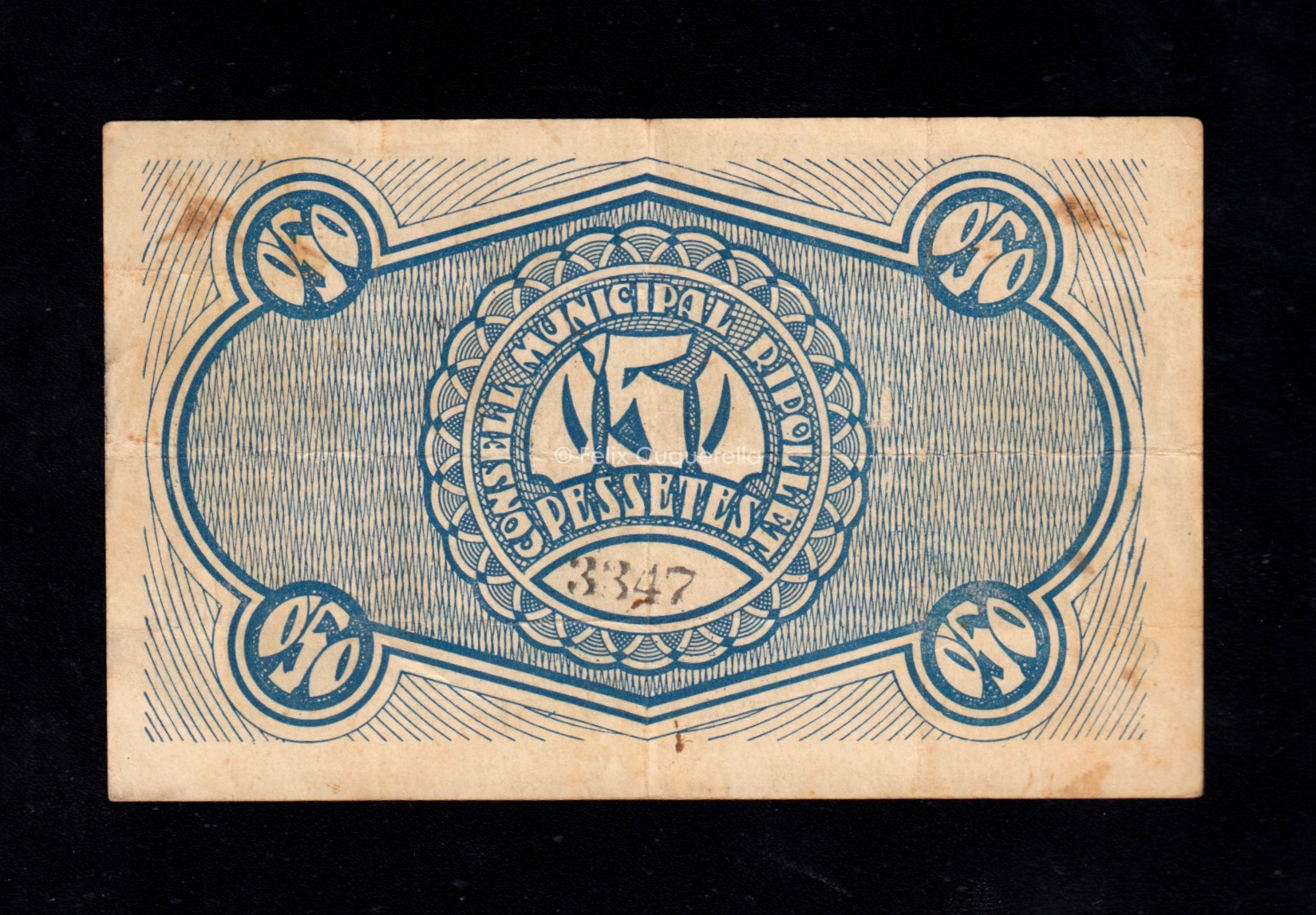 Ripollet (Barcelona), 50 céntimos 1937, MBC- Ripollet (Barcelona), 50 céntimos 1937, MBC-