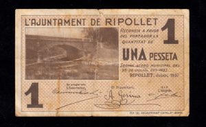 Ripollet (Barcelona), 1 peseta 1937, MBC-