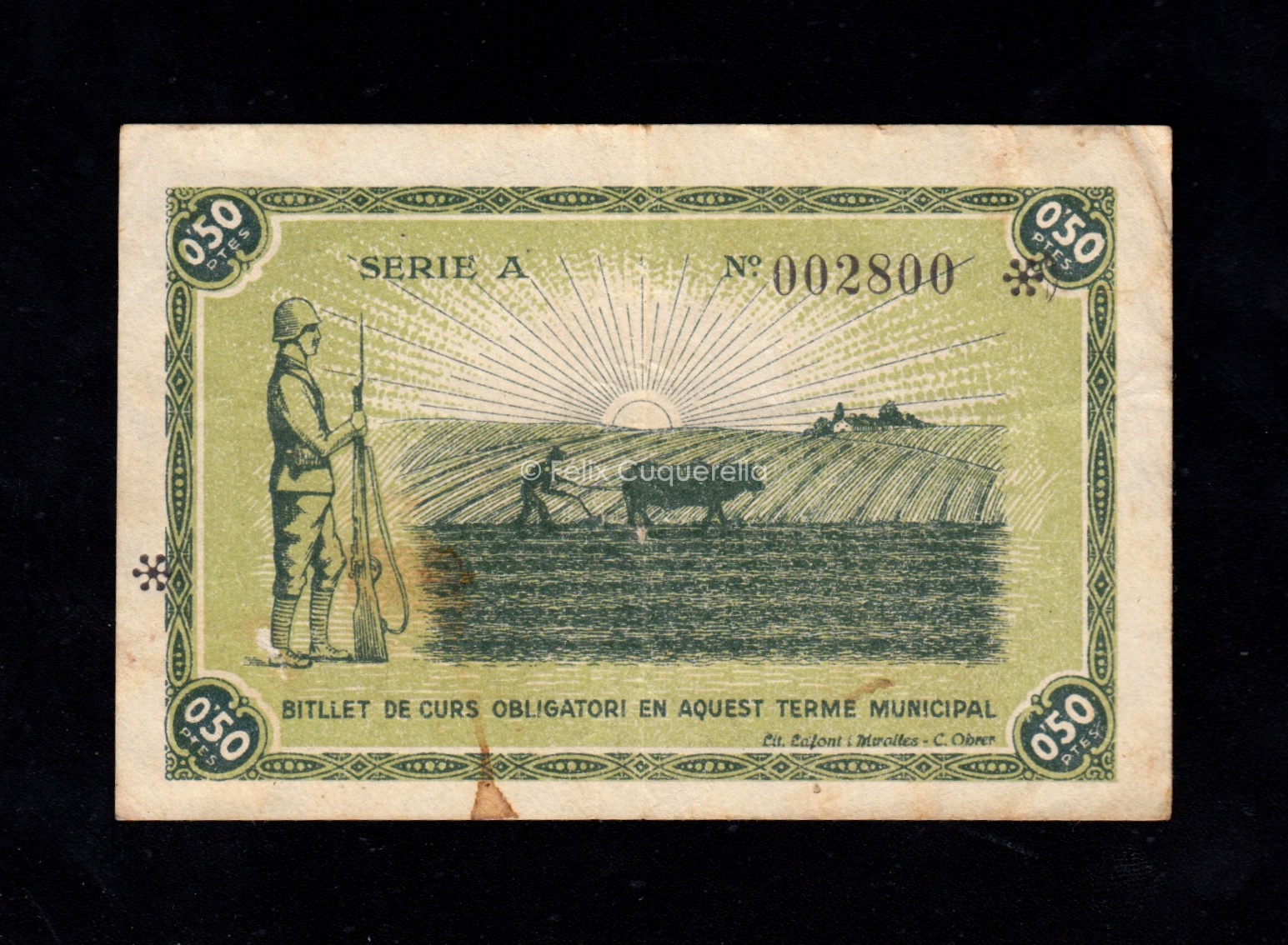 Rubí (Barcelona), 50 céntimos 1937, MBC- Rubí (Barcelona), 50 céntimos 1937, MBC-