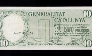 Generalidad, 10 pesetas, serie C, MBC+