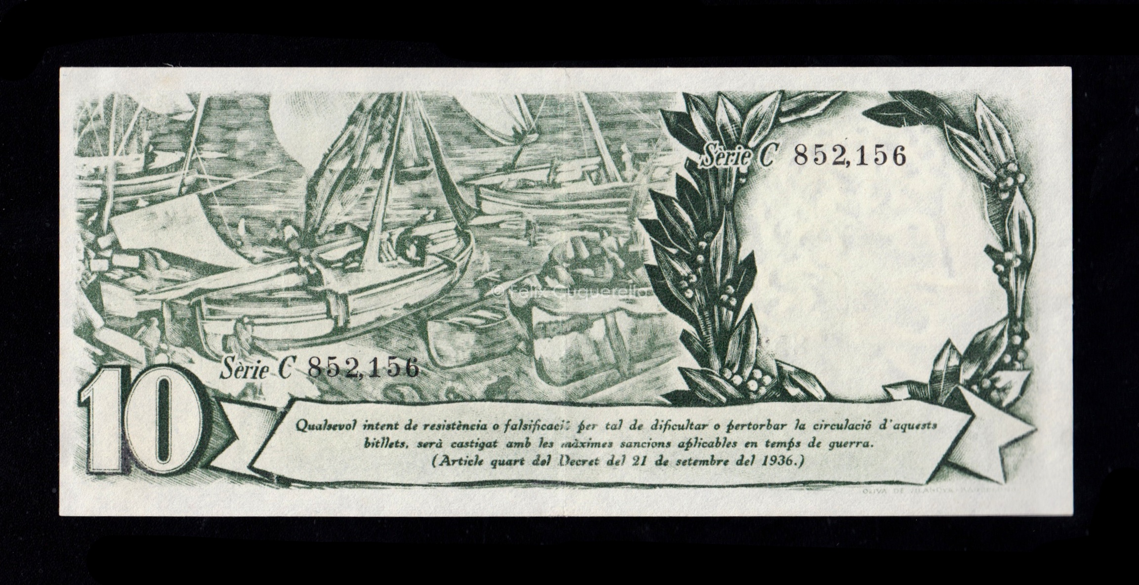 Generalidad, 10 pesetas, serie C, MBC+ Generalidad, 10 pesetas, serie C, MBC+