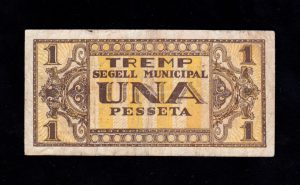 Tremp (Lérida), 1 peseta 1937, MBC-