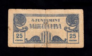 Vallgorguina (Barcelona), 25 céntimos, B/C-