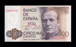 5000 pesetas 1979, serie 6D, S/C-
