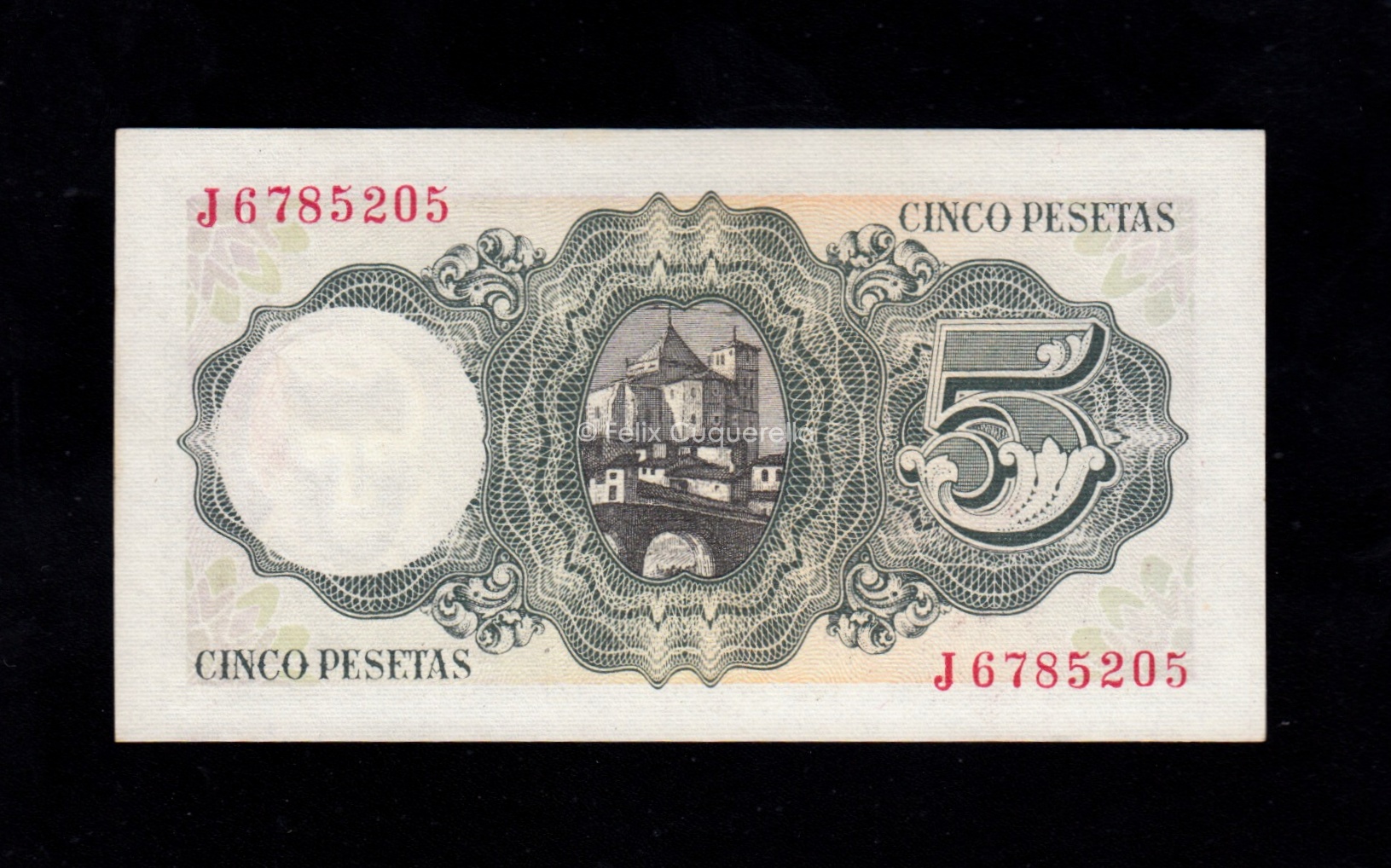 5 Pesetas 1951, serie J, S/C- 5 Pesetas 1951, serie J, S/C-