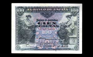 100 Pesetas 1906, serie C, MBC anverso
