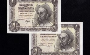 Pareja correlativa 1 Peseta 1951, serie D, S/C