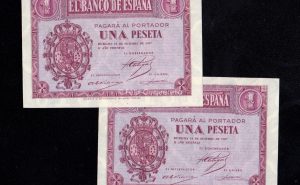 Pareja correlativa 1 Peseta 1937, serie D, S/C-