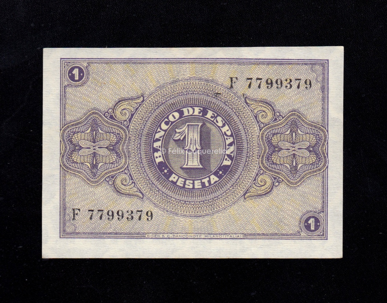 1 Peseta Febrero 1938, serie F, S/C- 1 Peseta Febrero 1938, serie F, S/C-