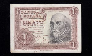 1 Peseta 1953, serie P, EBC+