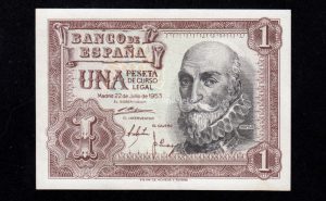 1 Peseta 1953, serie H, S/C-