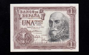 1 Peseta 1953, sin serie, S/C