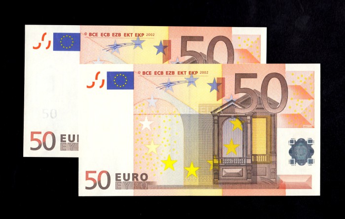 Pareja correlativa 50€ 2002, serie V, 1ª firma Willem F. Duisenberg, S/C Pareja correlativa 50€ 2002, serie V, 1ª firma Willem F. Duisenberg, S/C