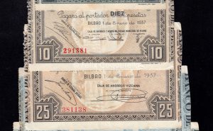 Banco de Bilbao 1937, serie completa, de EBC a MBC-