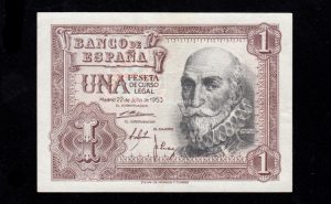1 Peseta 1953, sin serie, EBC
