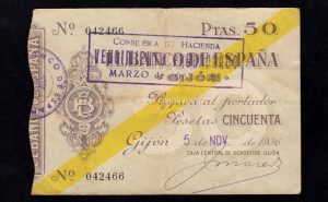Banco de Gijón 1936, 50 pesetas, MBC