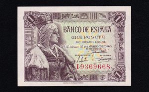1 Peseta 1945, serie I, S/C-