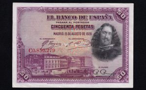 50 pesetas 1928, serie C, S/C-