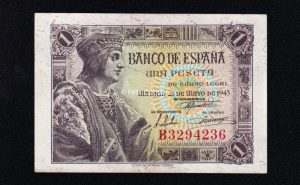 1 Peseta 1943, serie B, S/C-