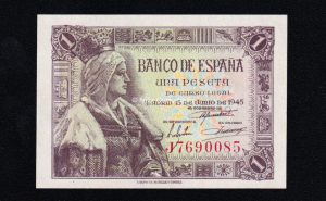 1 Peseta 1945, serie J, S/C