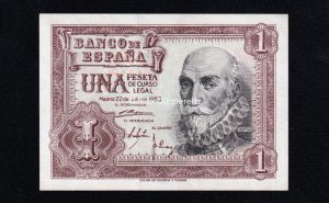 1 Peseta 1953, sin serie, EBC+