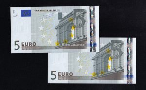 Pareja correlativa 5€ 2002, serie M (Portugal), 2ª firma Trichet, S/C