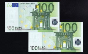 Pareja correlativa 100€ 2002, serie S (Italia), 2ª firma Trichet, S/C-
