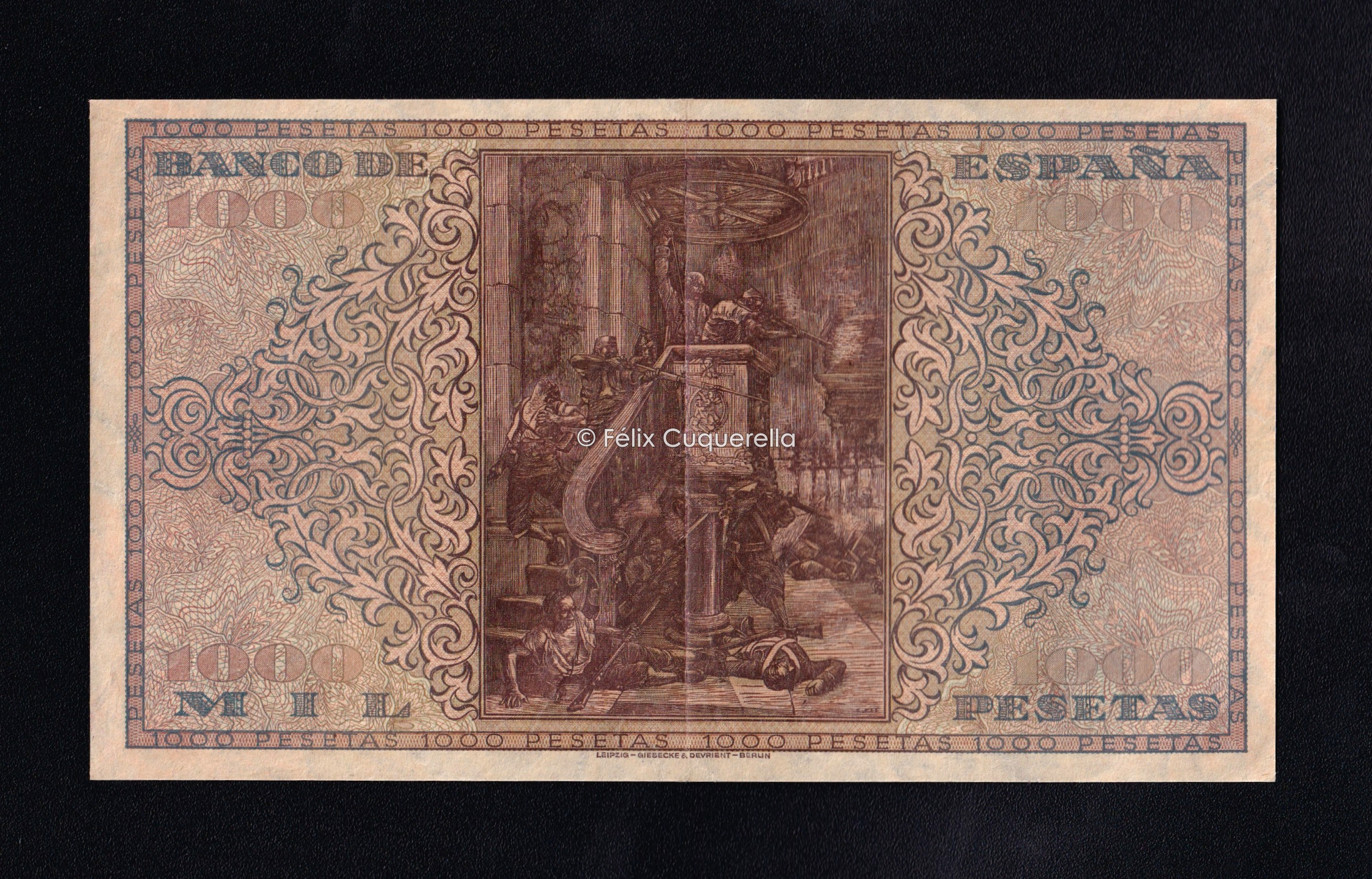 1000 pesetas 1938, serie A, EBC- 1000 pesetas 1938, serie A, EBC-