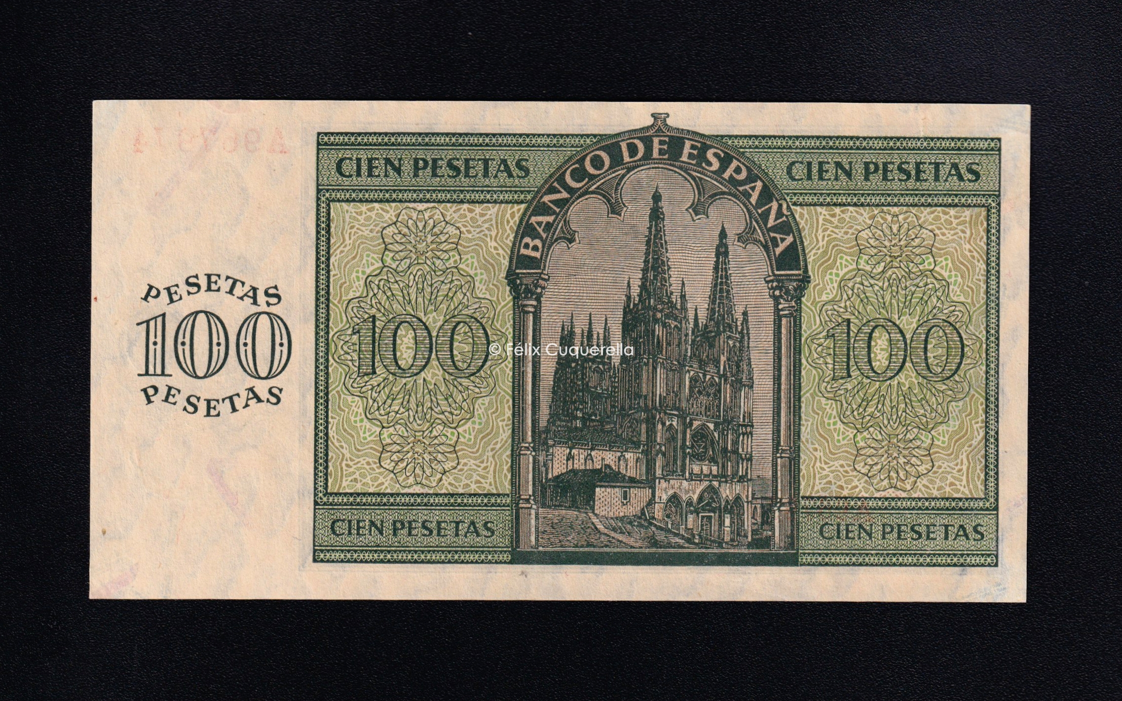 100 Pesetas 1936, serie A, S/C- 100 Pesetas 1936, serie A, S/C-