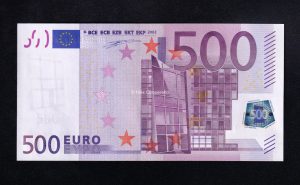 500€ 2002, serie S (Italia), 1ª firma Willem F. Duisenberg, S/C