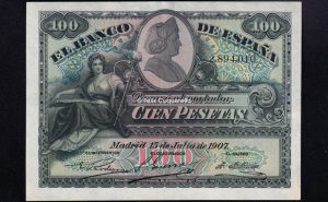 100 Pesetas 1907, EBC