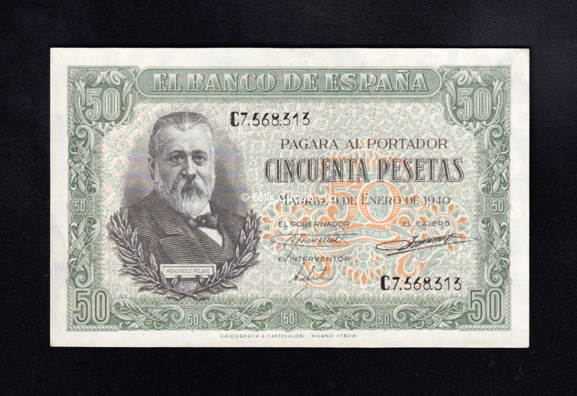 50 pesetas 1940, serie C, S/C- 50 pesetas 1940, serie C, S/C-