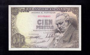 100 Pesetas 1946, sin serie, EBC+ anverso