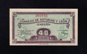 Asturias y León, 40 céntimos, S/C