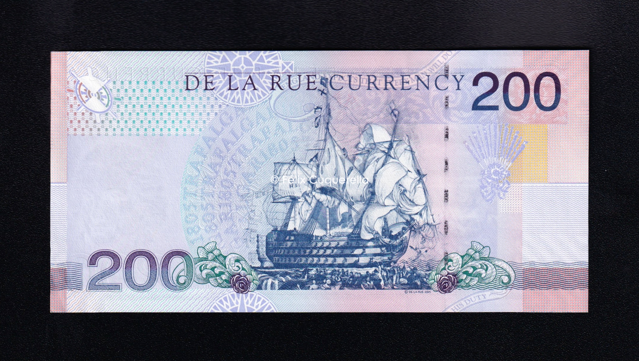 Thomas De La Rue - Batalla de trafalgar - 200 Units GBR Test Note 2005 , S/C Thomas De La Rue - Batalla de trafalgar - 200 Units GBR Test Note 2005 , S/C