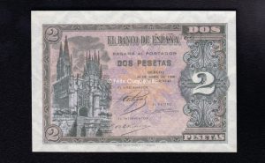 2 Pesetas abril 1938, serie I, S/C-