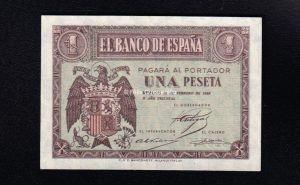 1 Peseta Febrero 1938, serie C, S/C