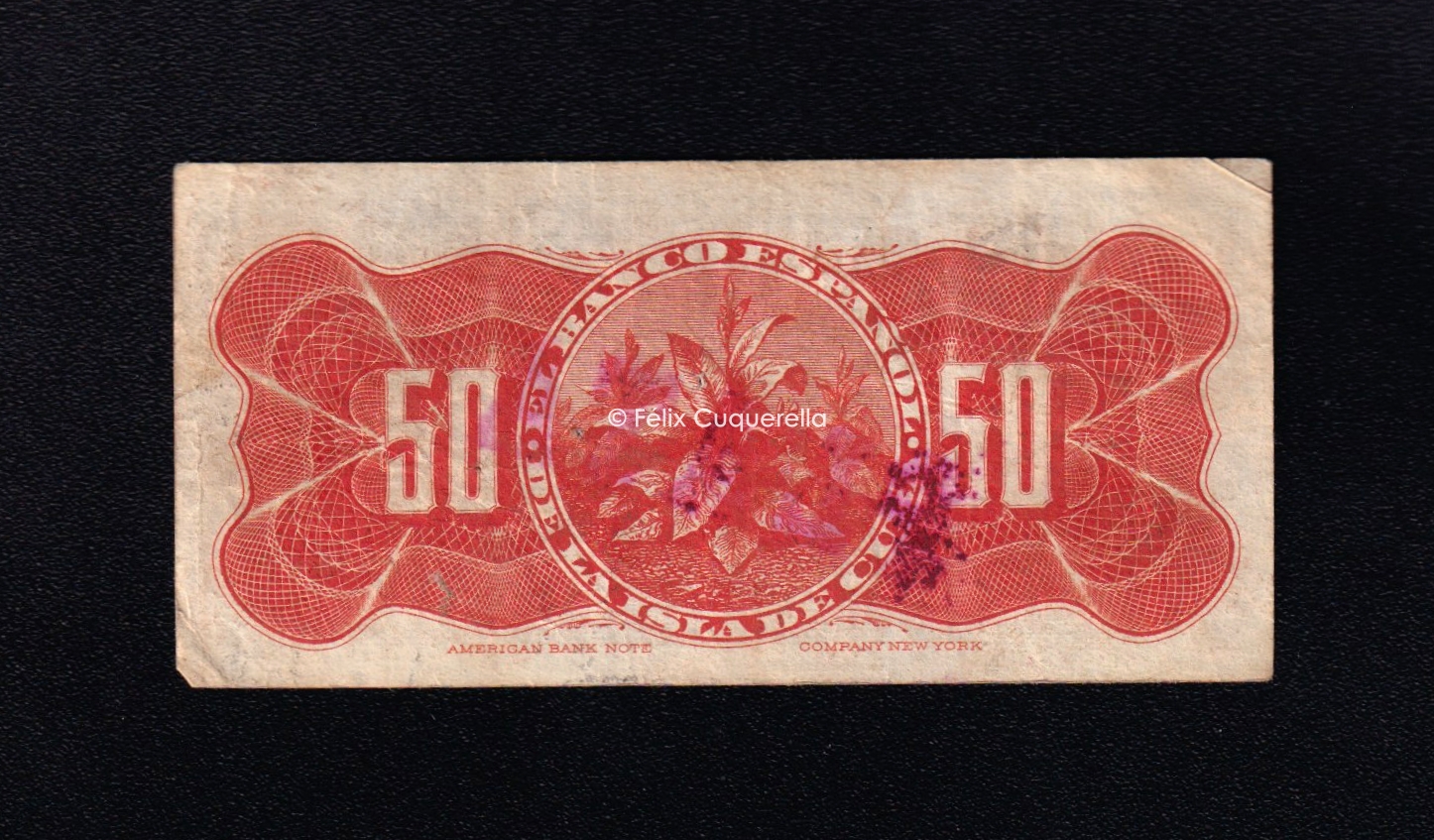 50 Centavos 1896, MBC-, P.46b 50 Centavos 1896, MBC-, P.46b