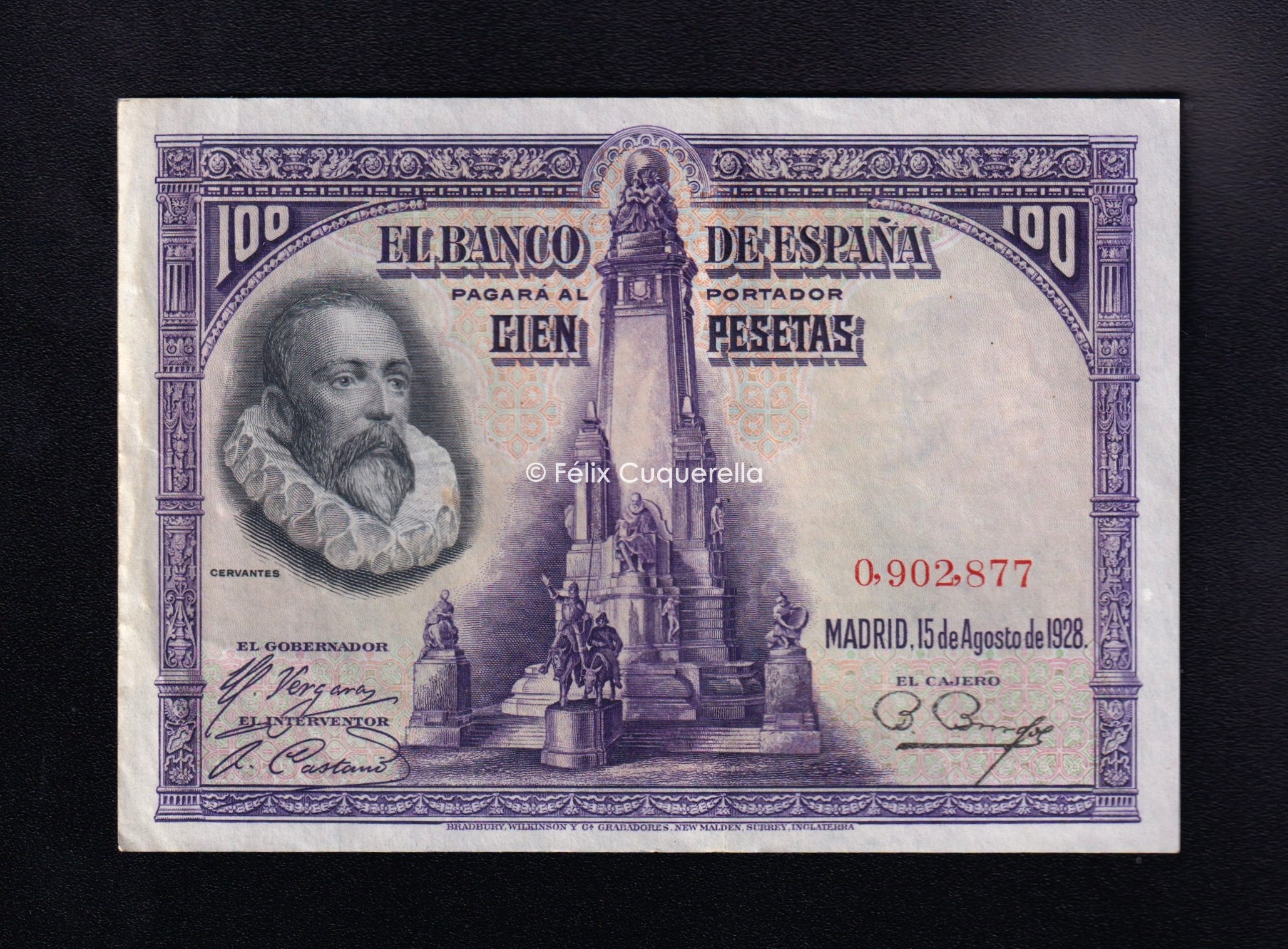 100 Pesetas 1928, sin serie, EBC- 100 Pesetas 1928, sin serie, EBC-