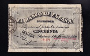 Banco de Santander 1936, 50 pesetas, MBC-