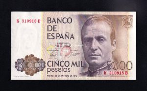 5000 pesetas 1979, serie K-B, S/C-