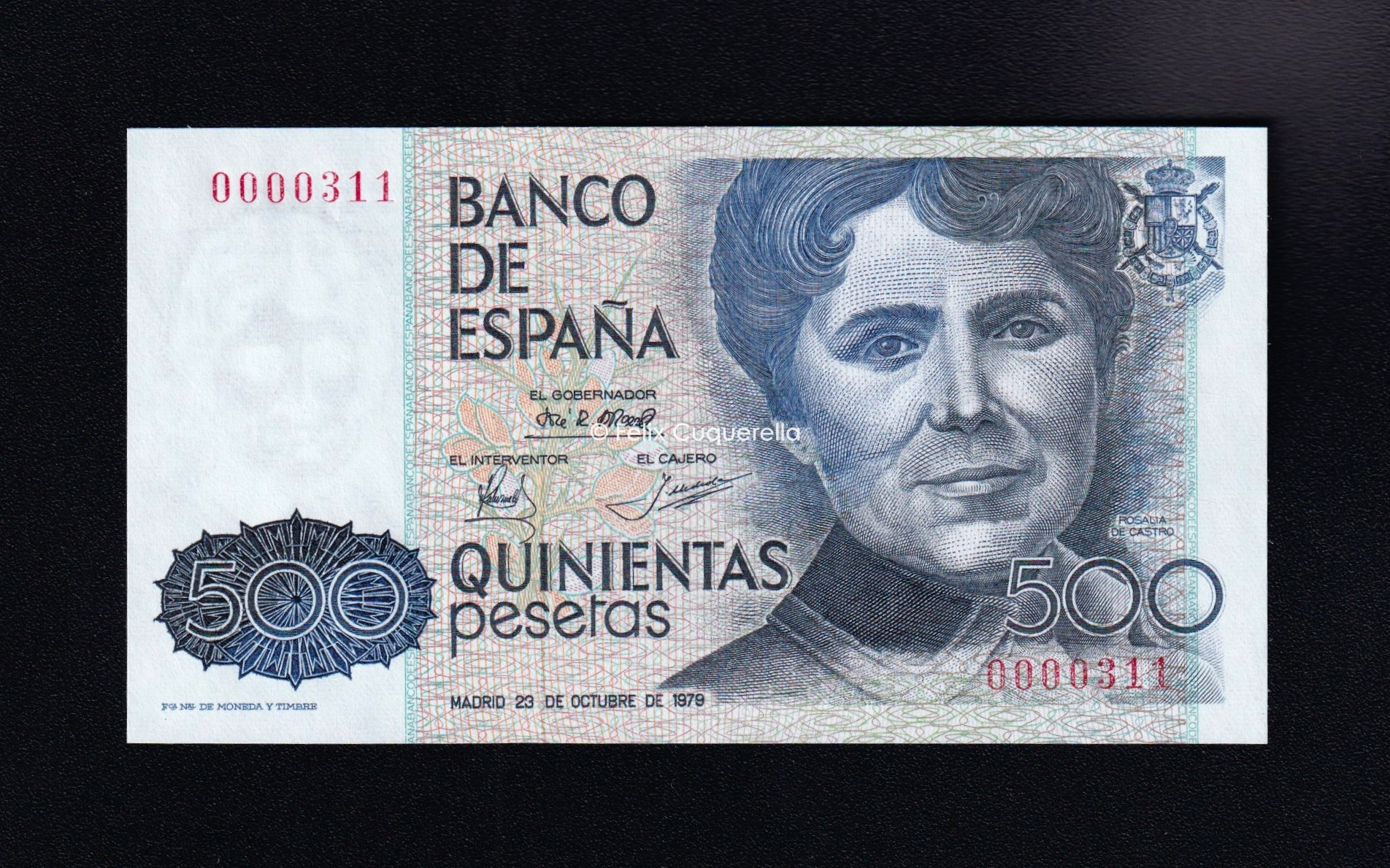 Número bajo, 500 pesetas 1979, sin serie, S/C Número bajo, 500 pesetas 1979, sin serie, S/C