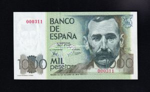 Número bajo, 1000 pesetas 1979, sin serie, S/C Número bajo, 1000 pesetas 1979, sin serie, S/C