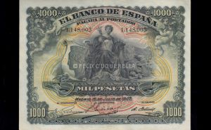 1000 Pesetas Julio 1907, EBC anverso